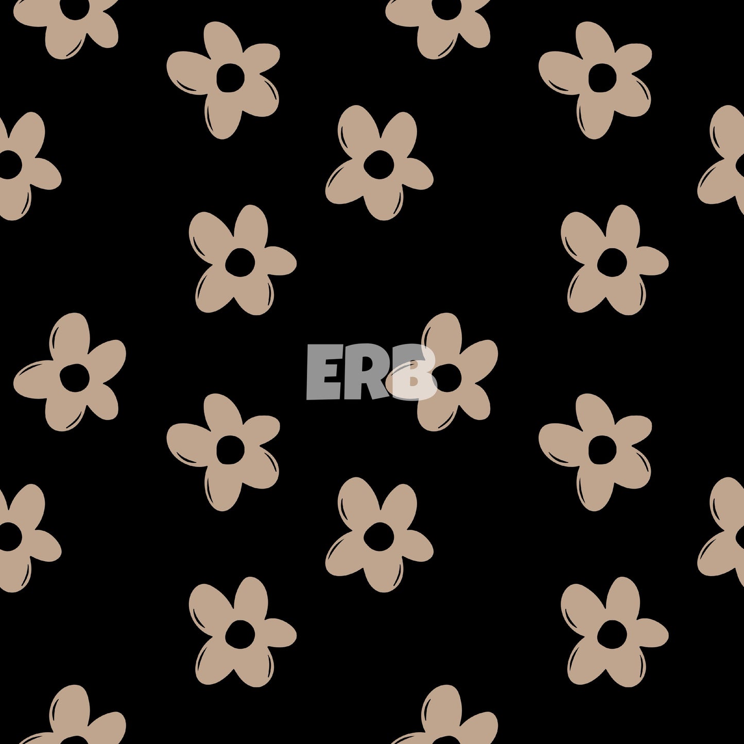 Black floral