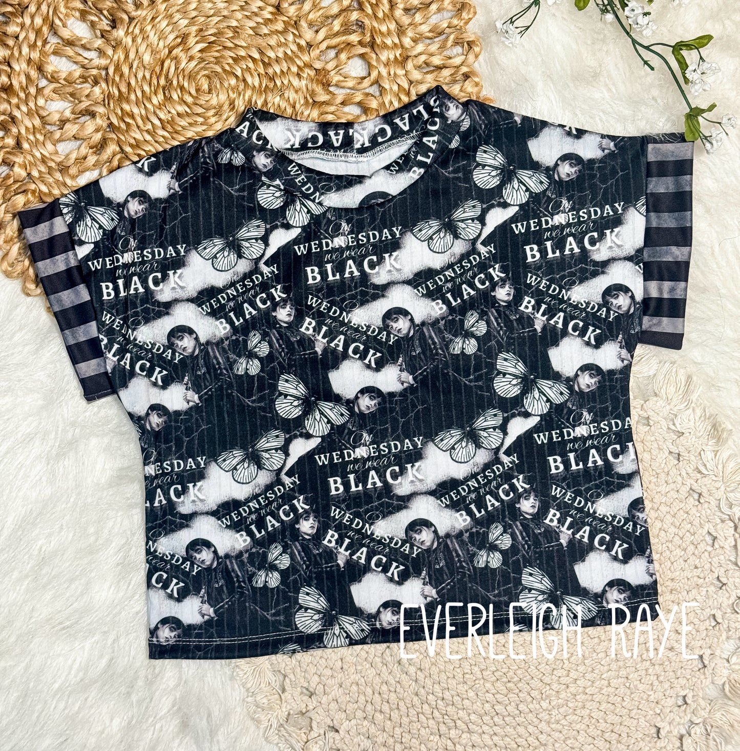 4T modest crop lounge tee