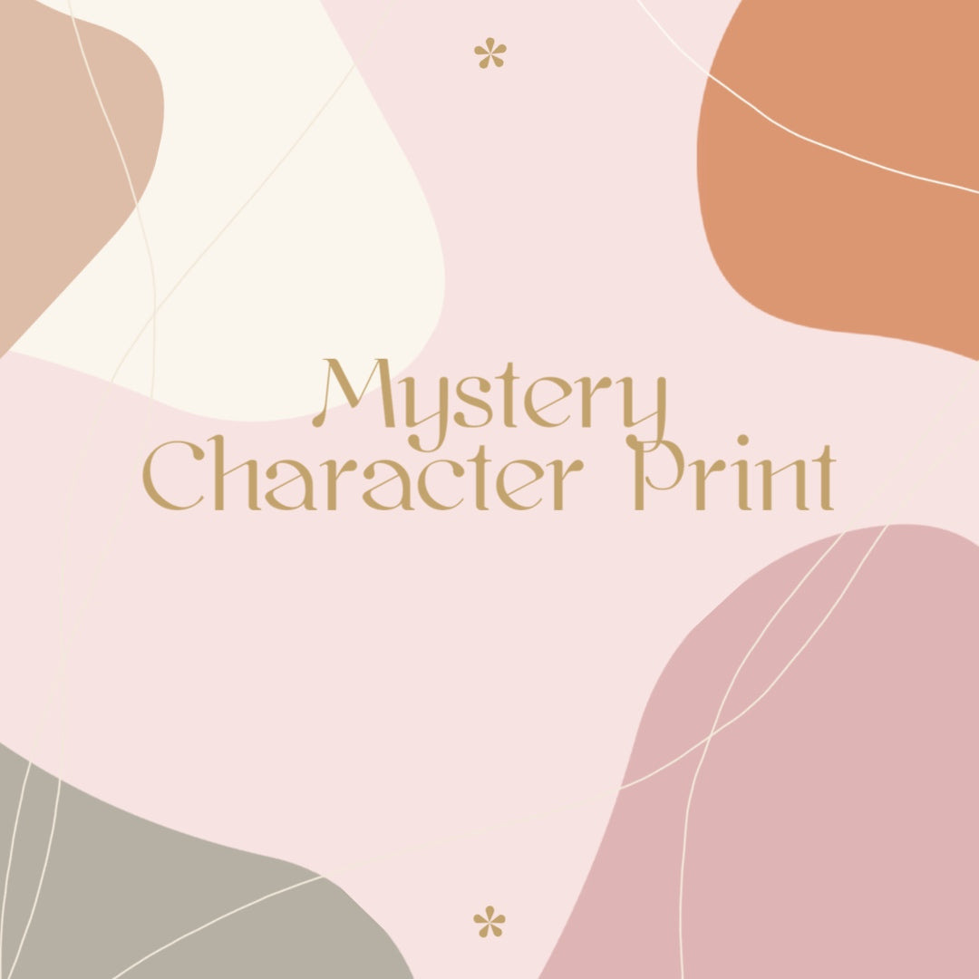 MYSTERY CHARACTER PRINT