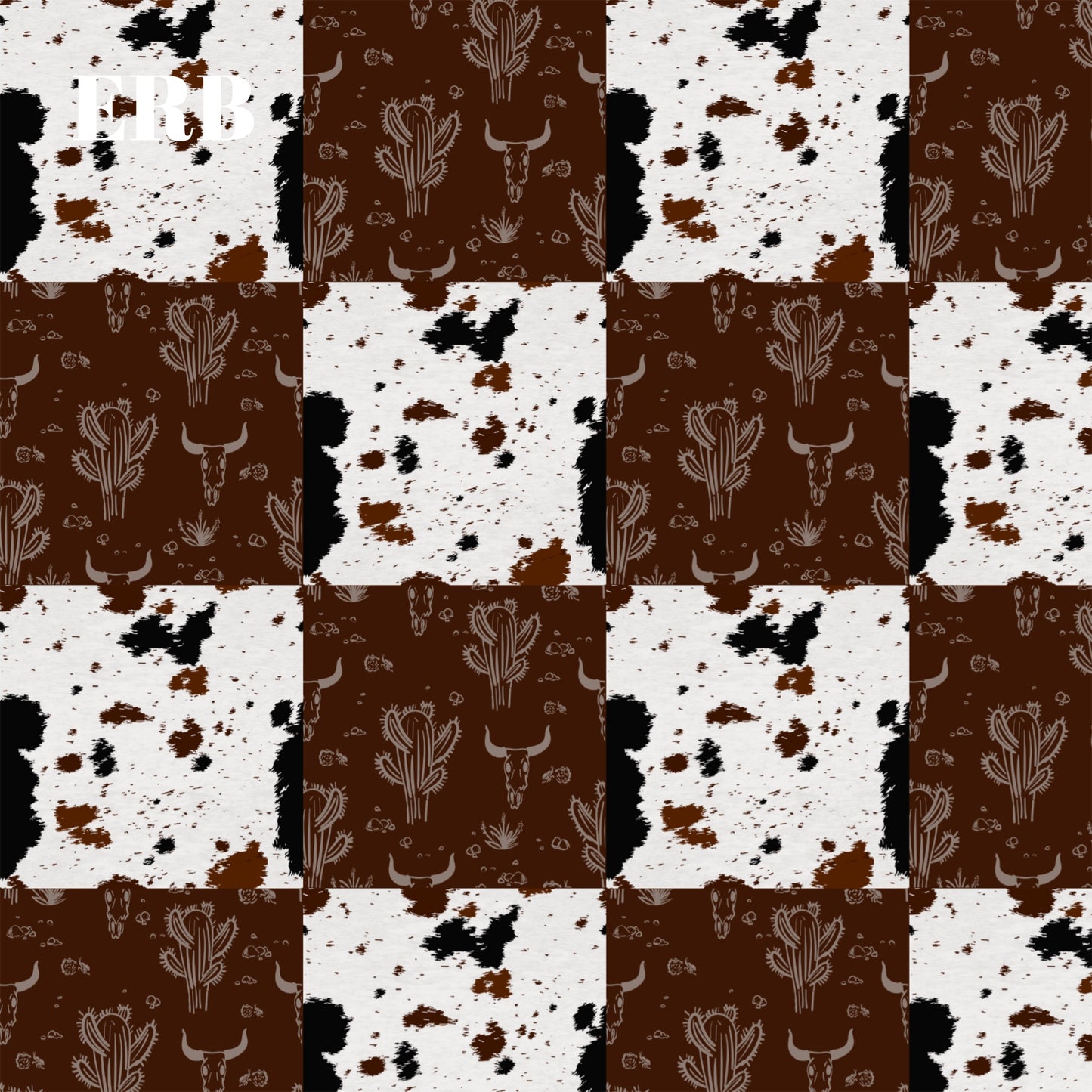 Western cow patchwork