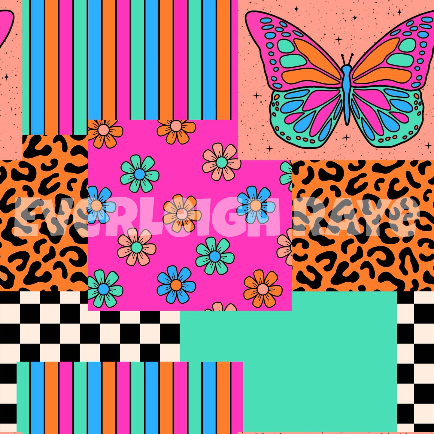 Butterfly patchwork