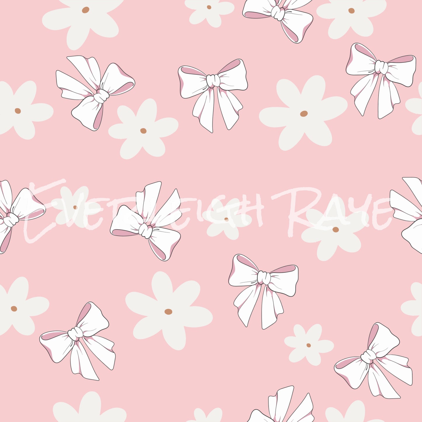 Dainty pink bows & flowers