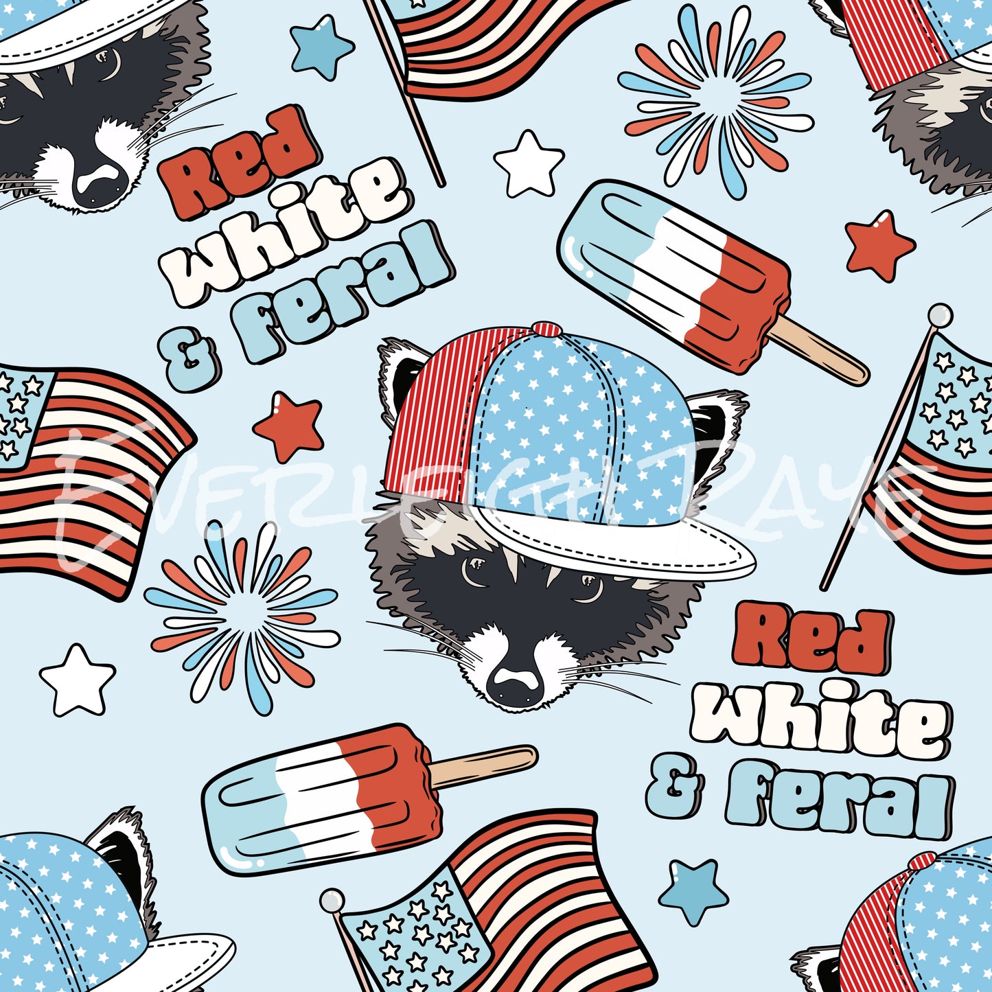 Boy red white & feral
