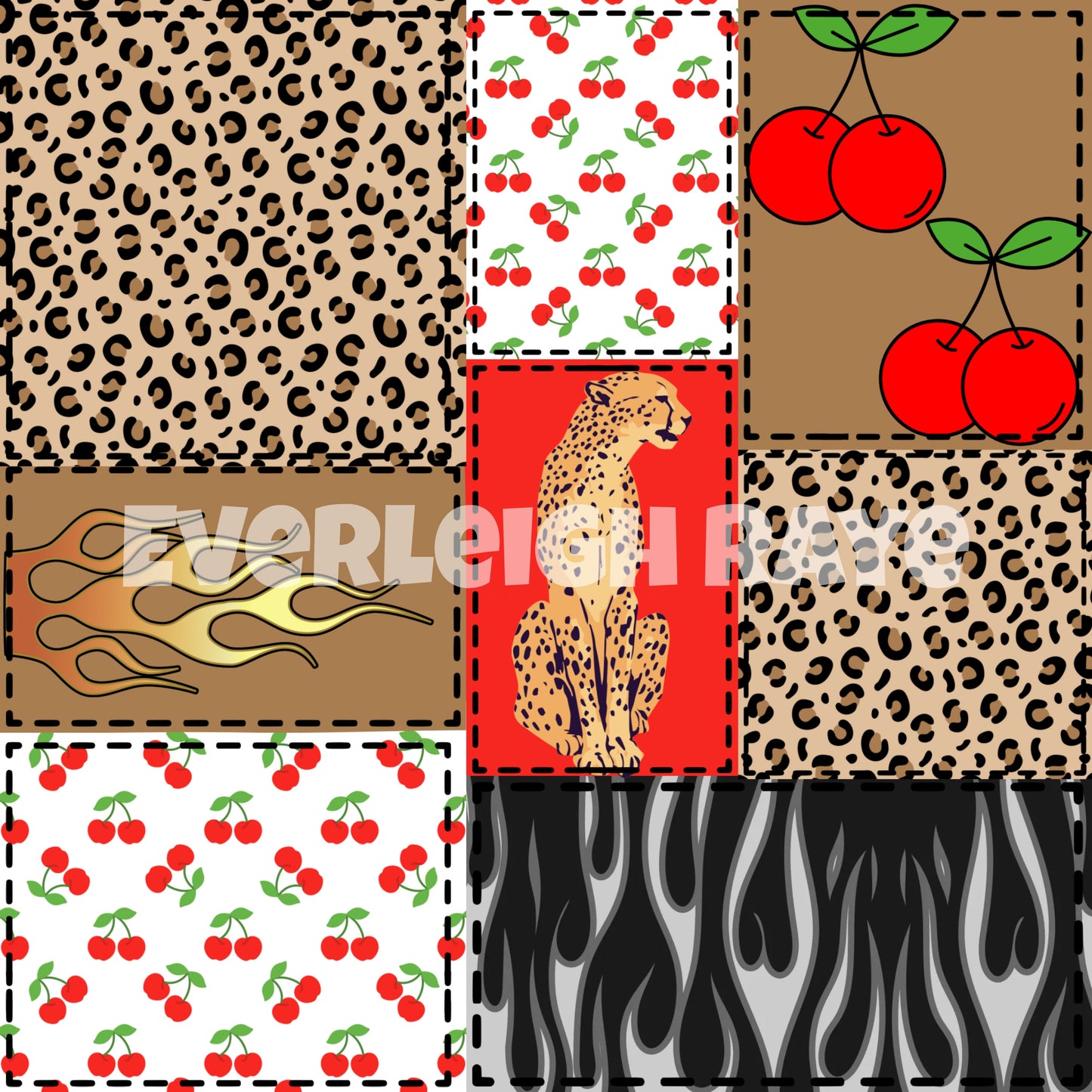 Leopard patchwork