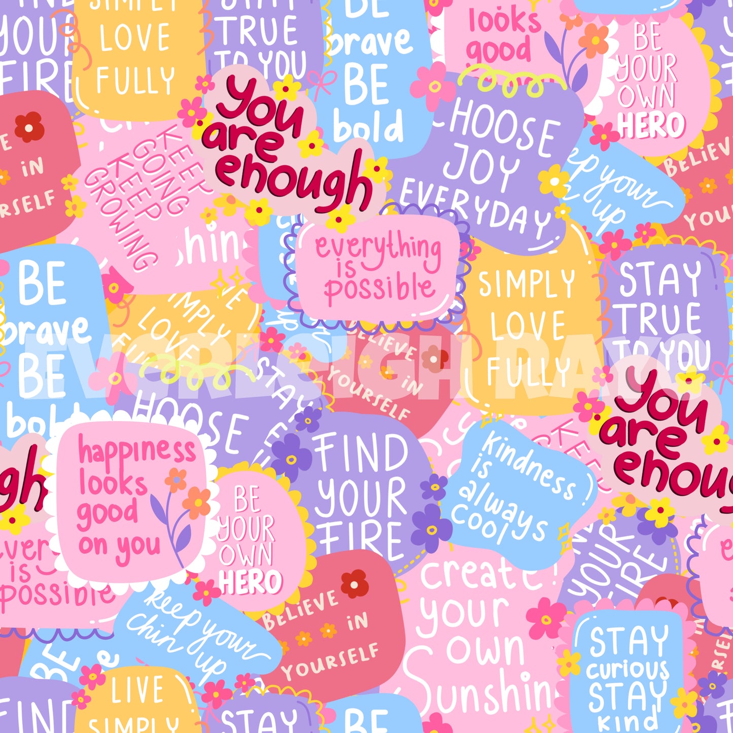 Affirmation stickers