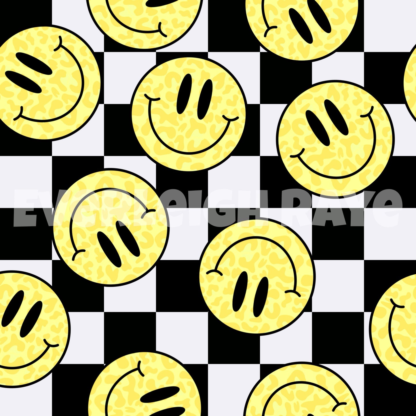 Yellow leopard smiles