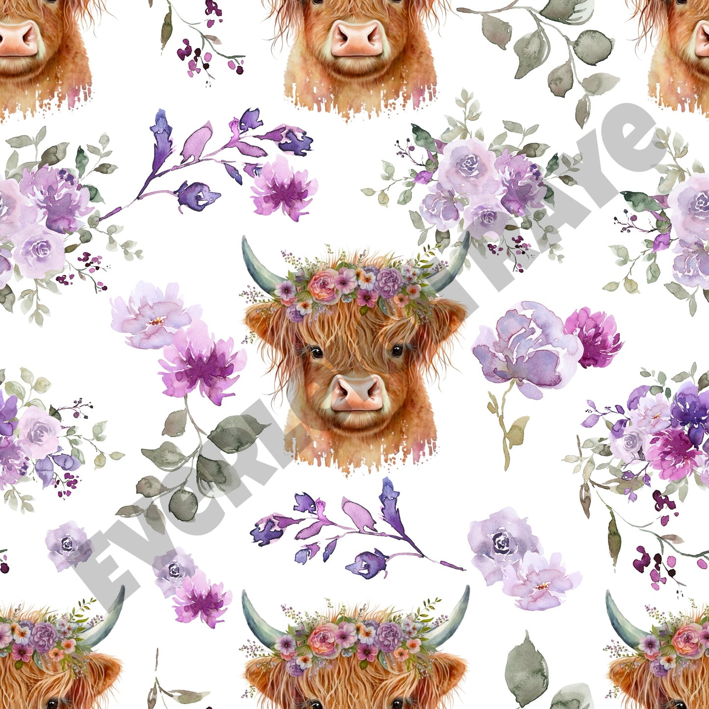 Lavendar floral Highland