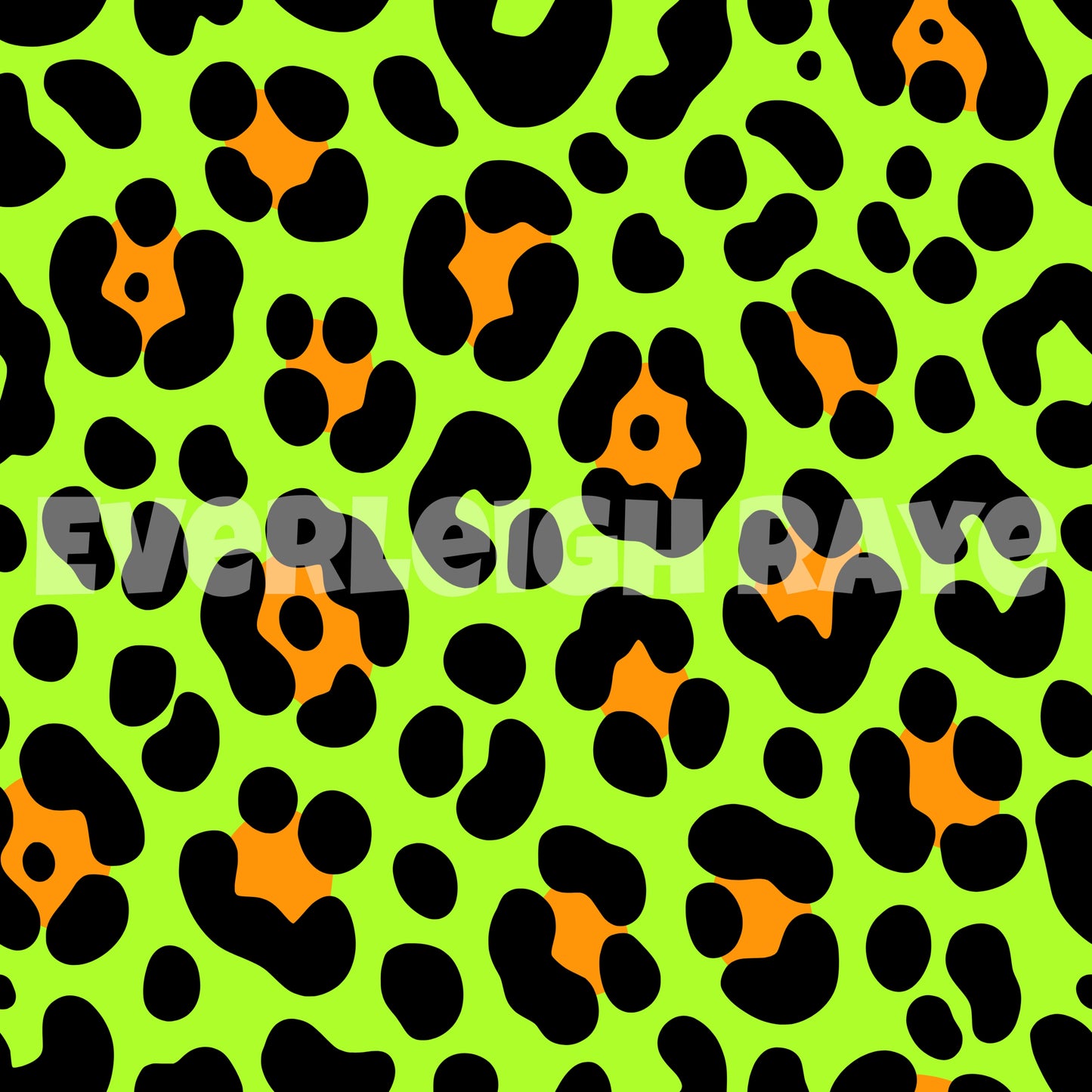 Neon green leopard