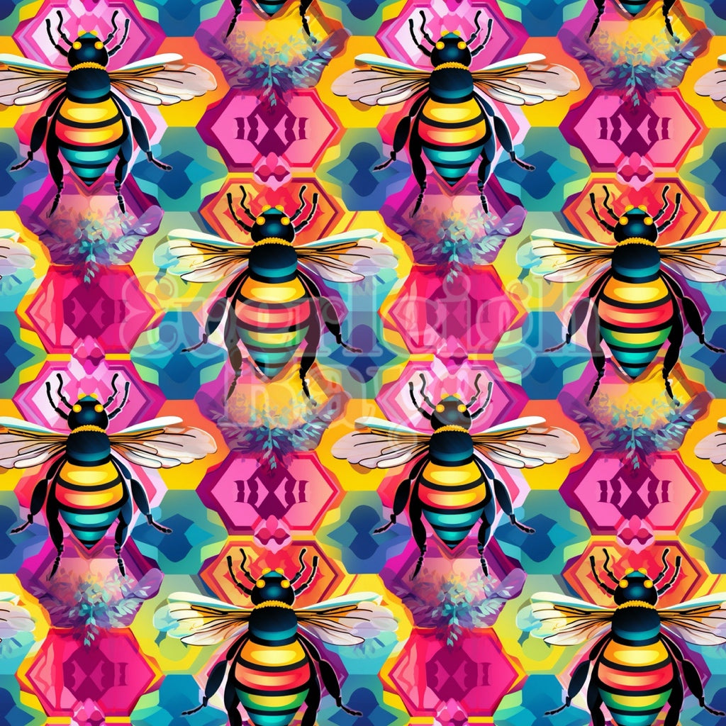 Neon bees