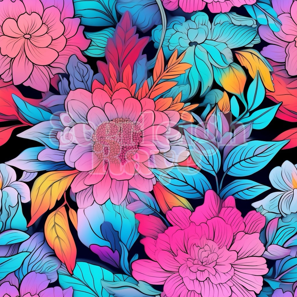 Neon floral-4