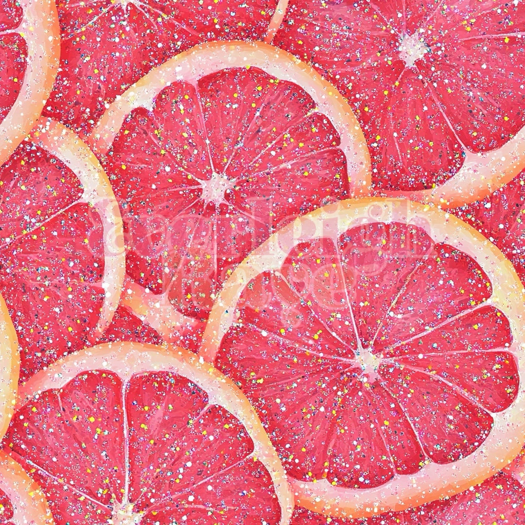 Glitter grapefruit