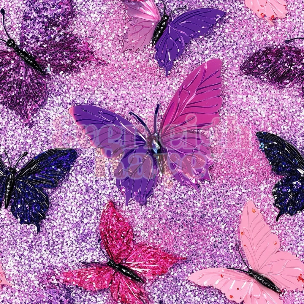 Glitter butterfly-2