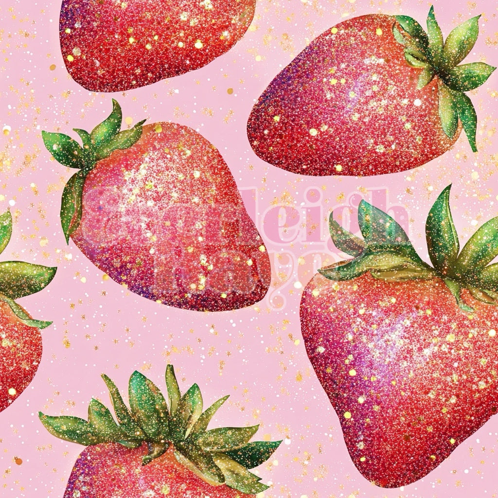 Glitter strawberries-3