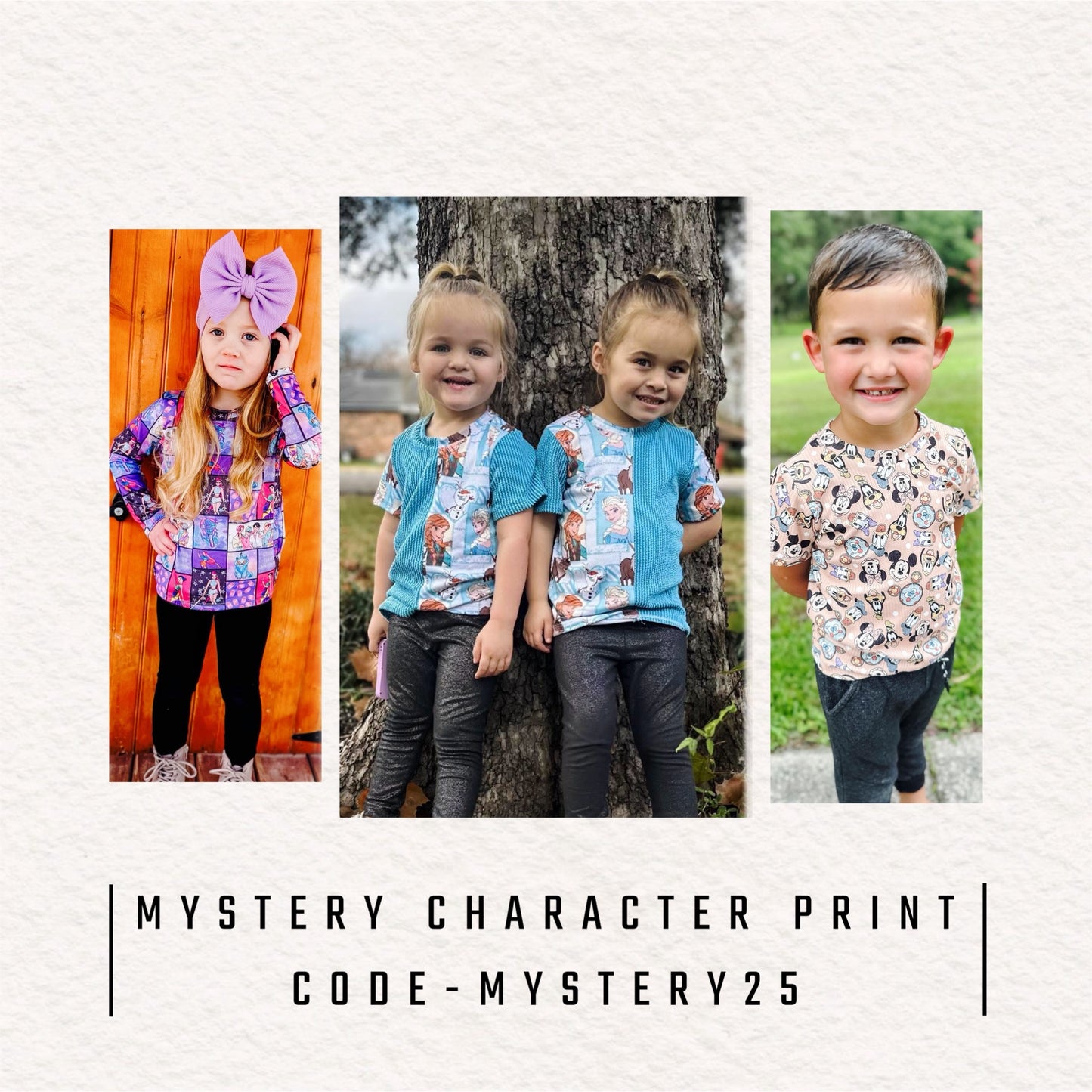 MYSTERY CHARACTER PRINT