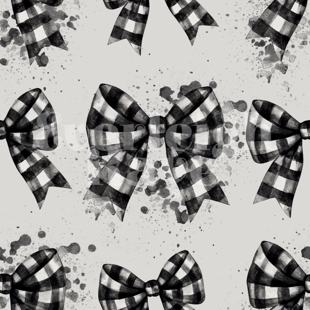 Buffalo plaid bows
