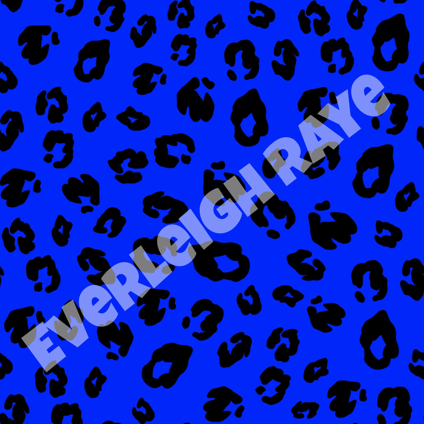 Neon Blue Leopard
