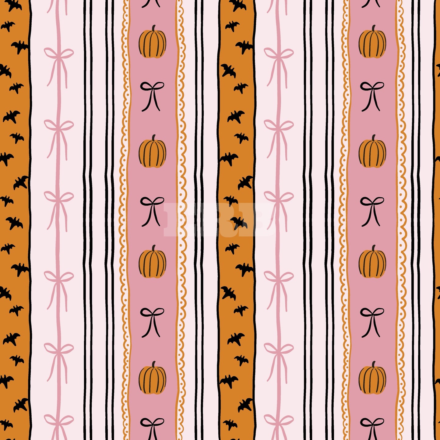 Girl Halloween Stripes