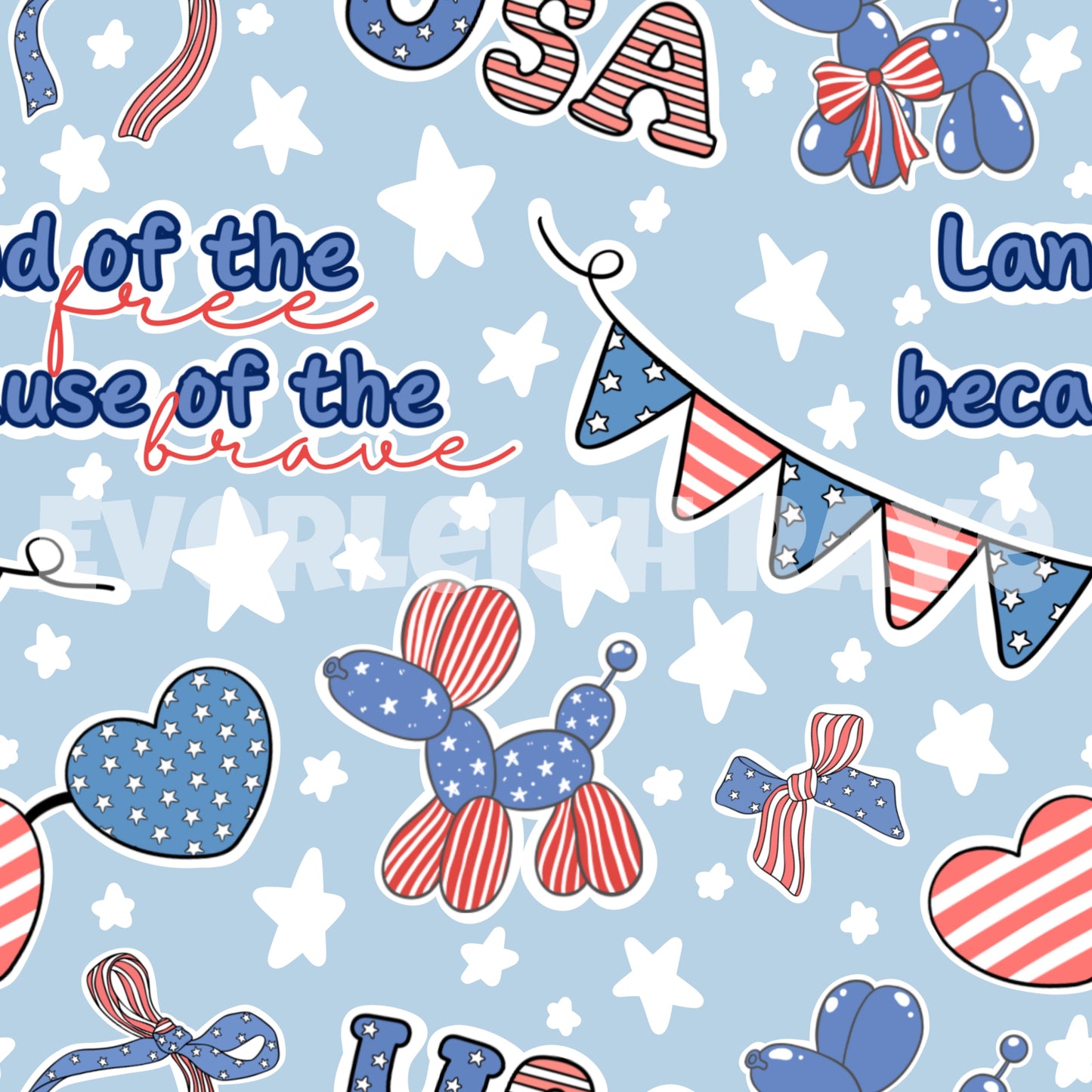Land of the free blue