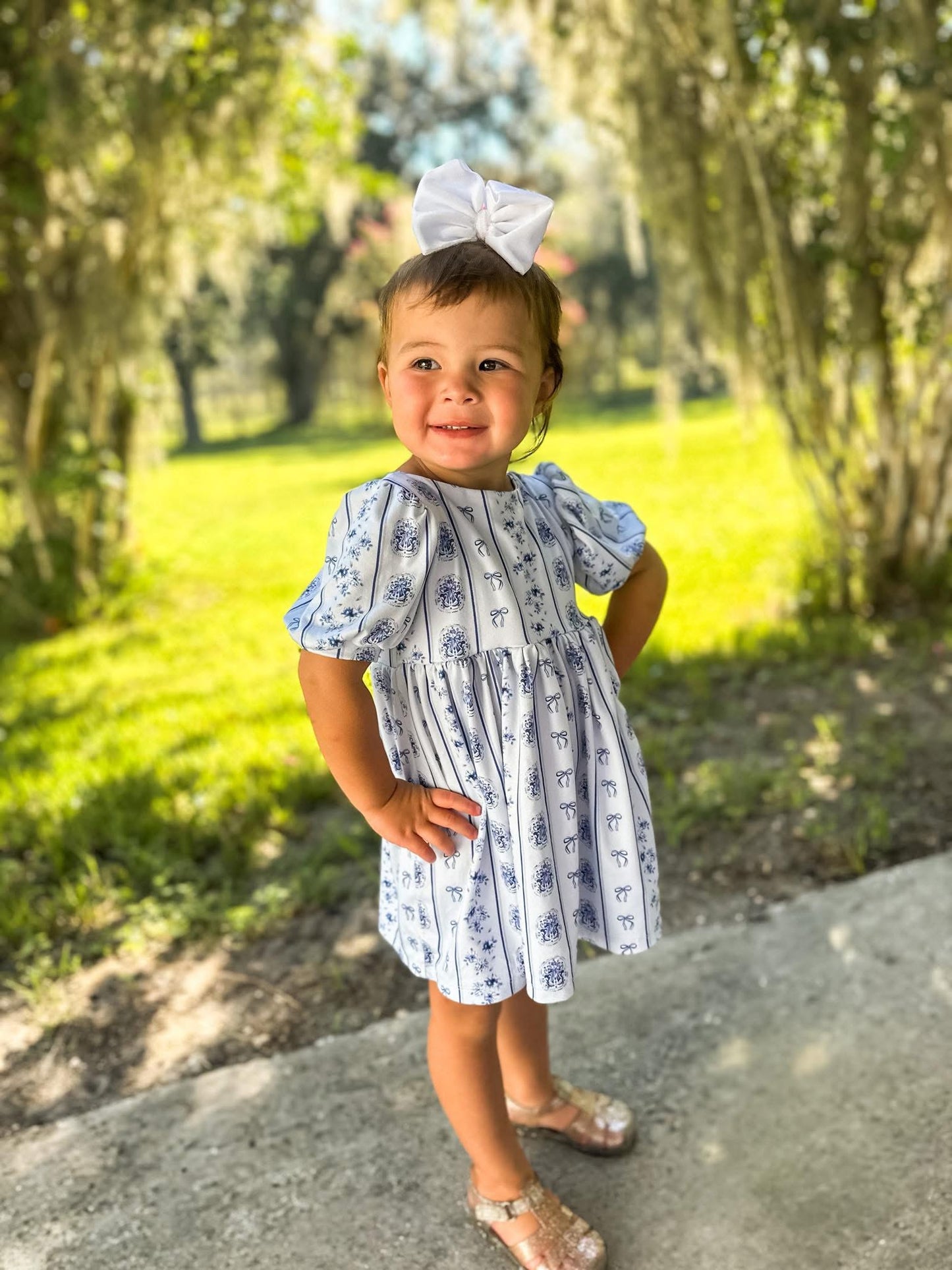 SHORT PUFF SLEEVE MORGAN DRESS