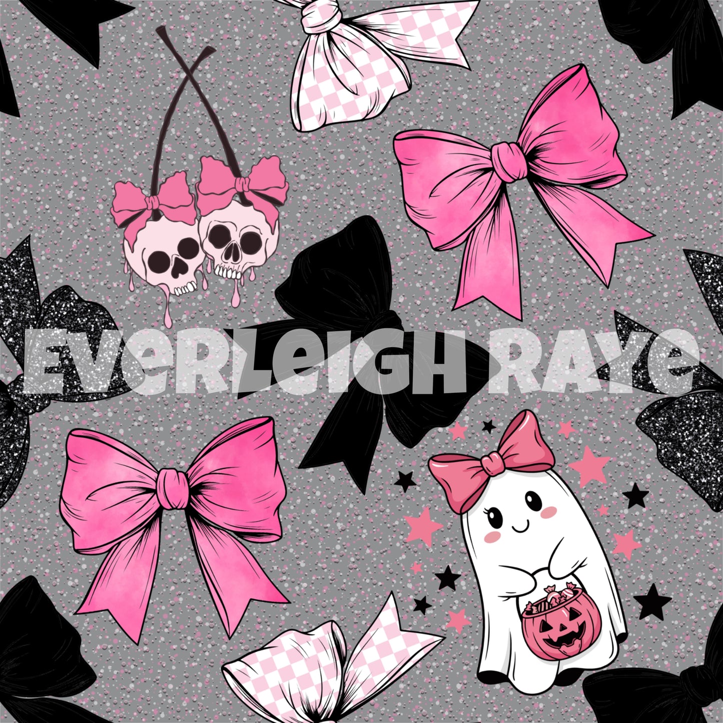 Pink Halloween bows