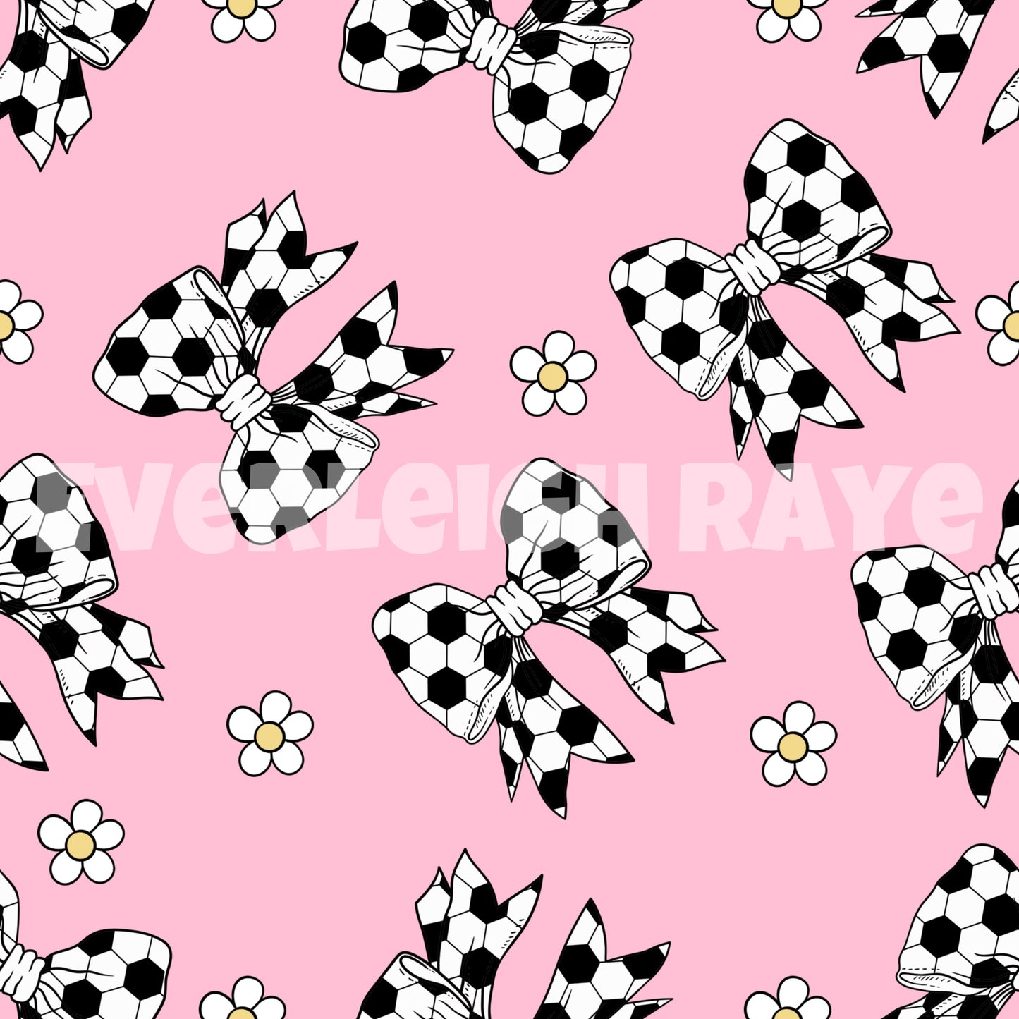 Pink soccer bows