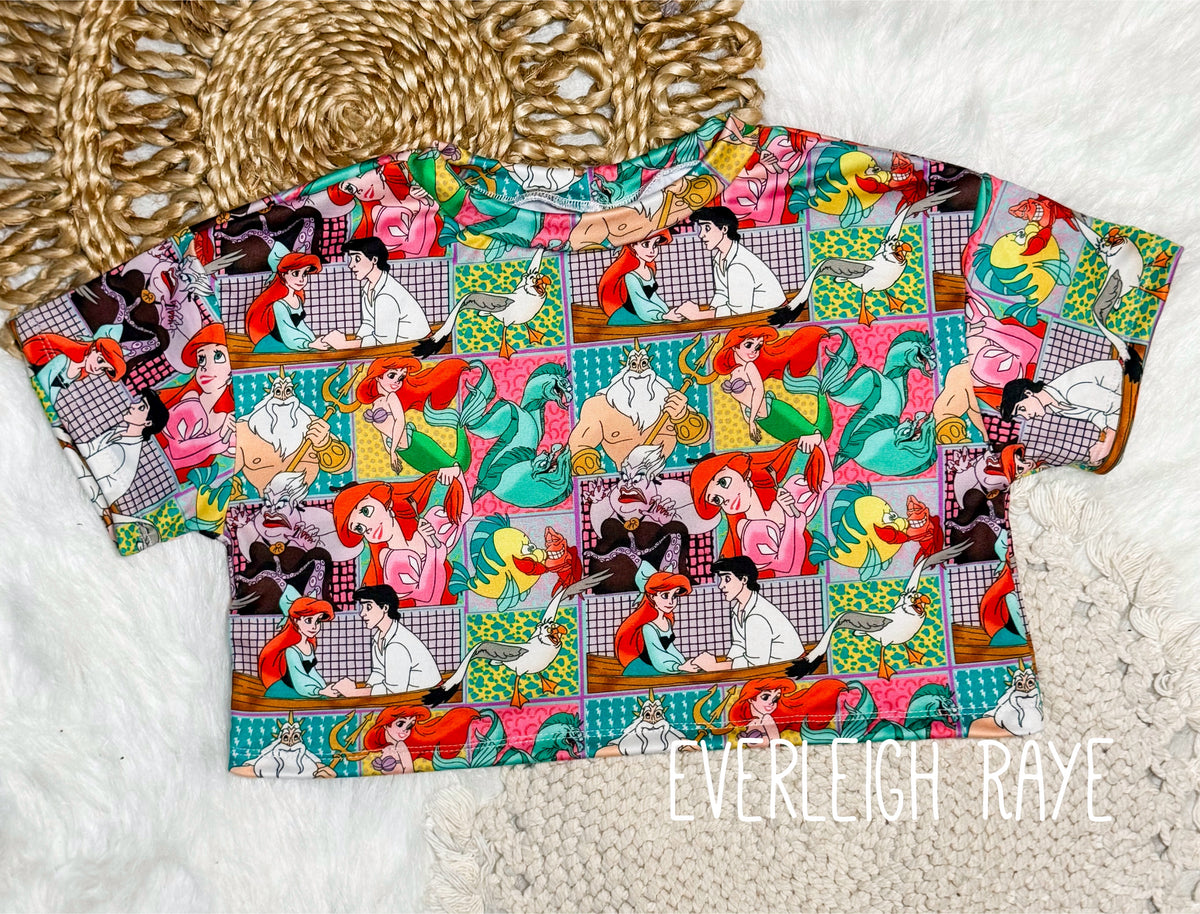 3/4 Oversized Crop tee