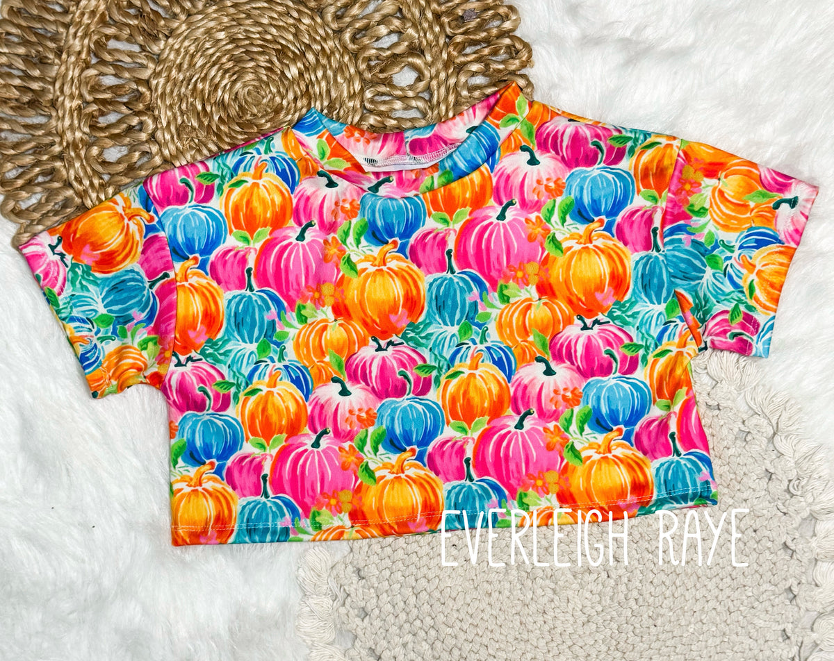 3/4 oversized crop tee