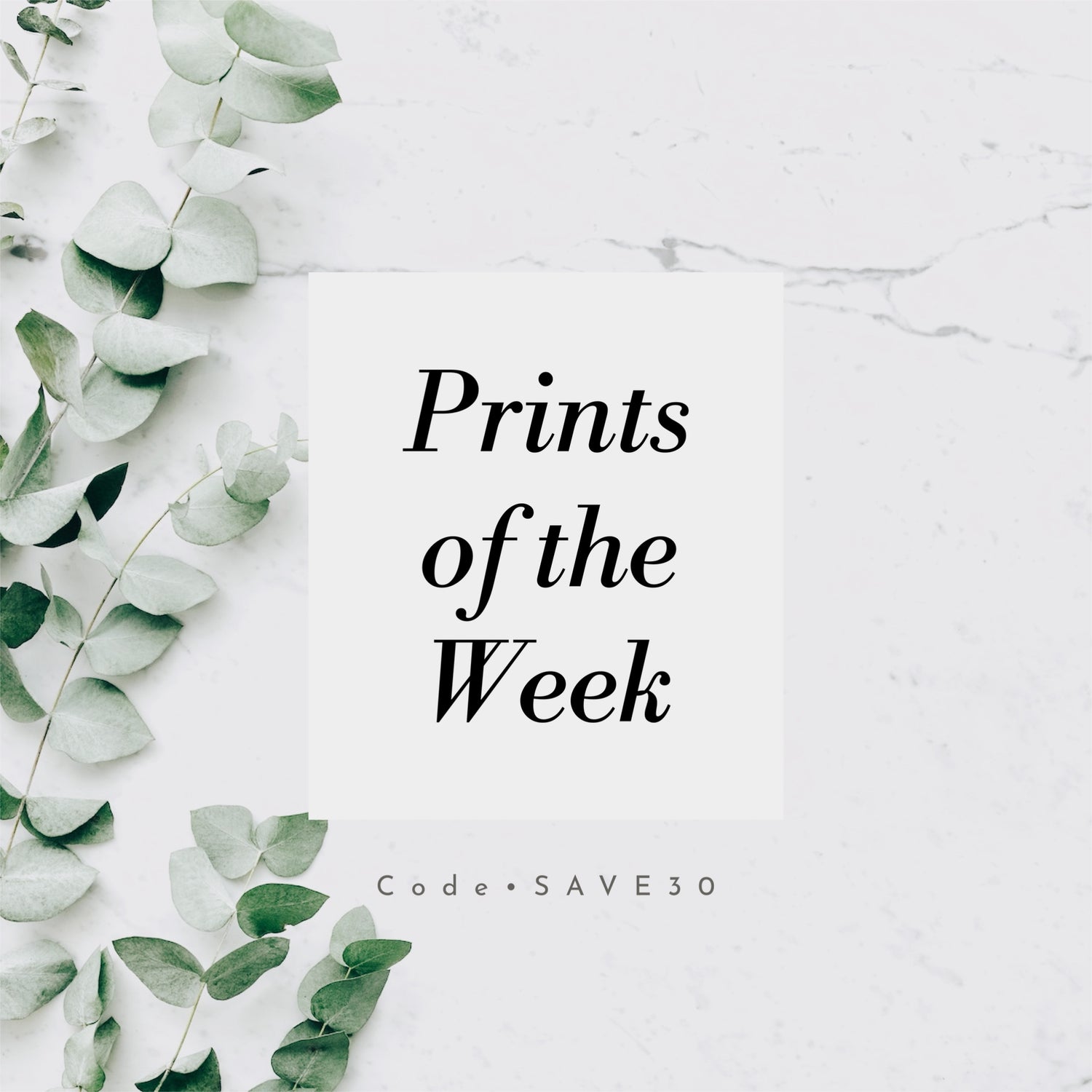 PRINTS OF THE WEEK