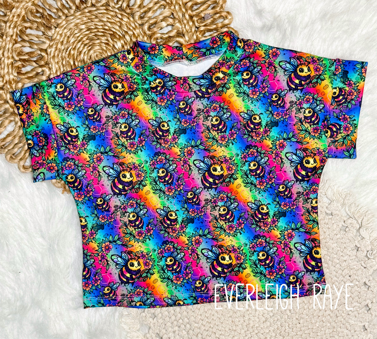 3T modest crop lounge tee