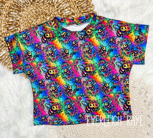 3T modest crop lounge tee