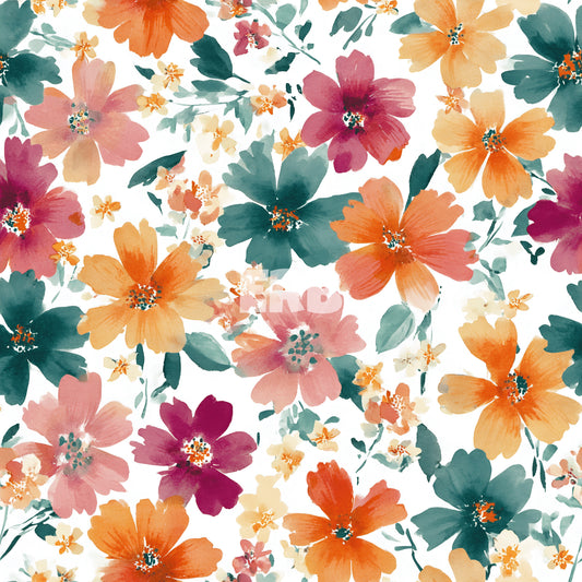 Watercolor Fall Floral