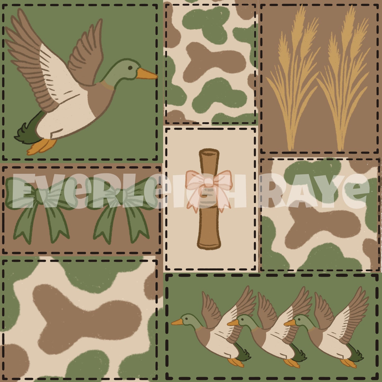 Girl duck patchwork