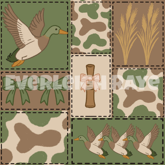 Girl duck patchwork
