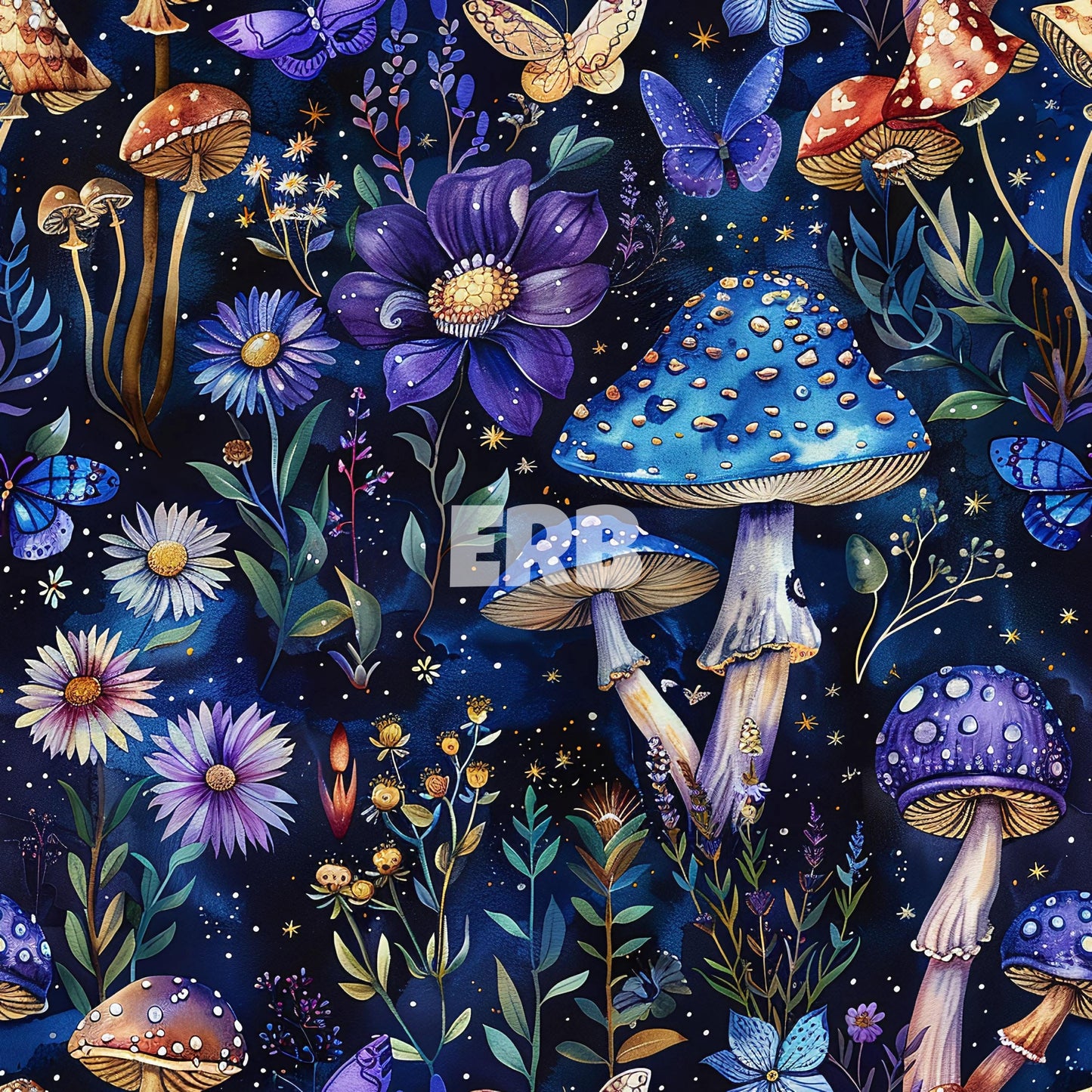 Dark floral garden