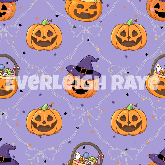 Purple Halloween Pumpkins