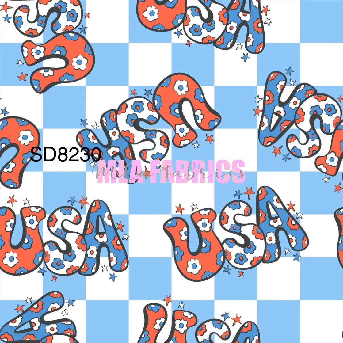 USA FLORAL CHECKS