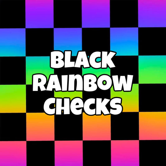 BLACK RAINBOW CHECKS