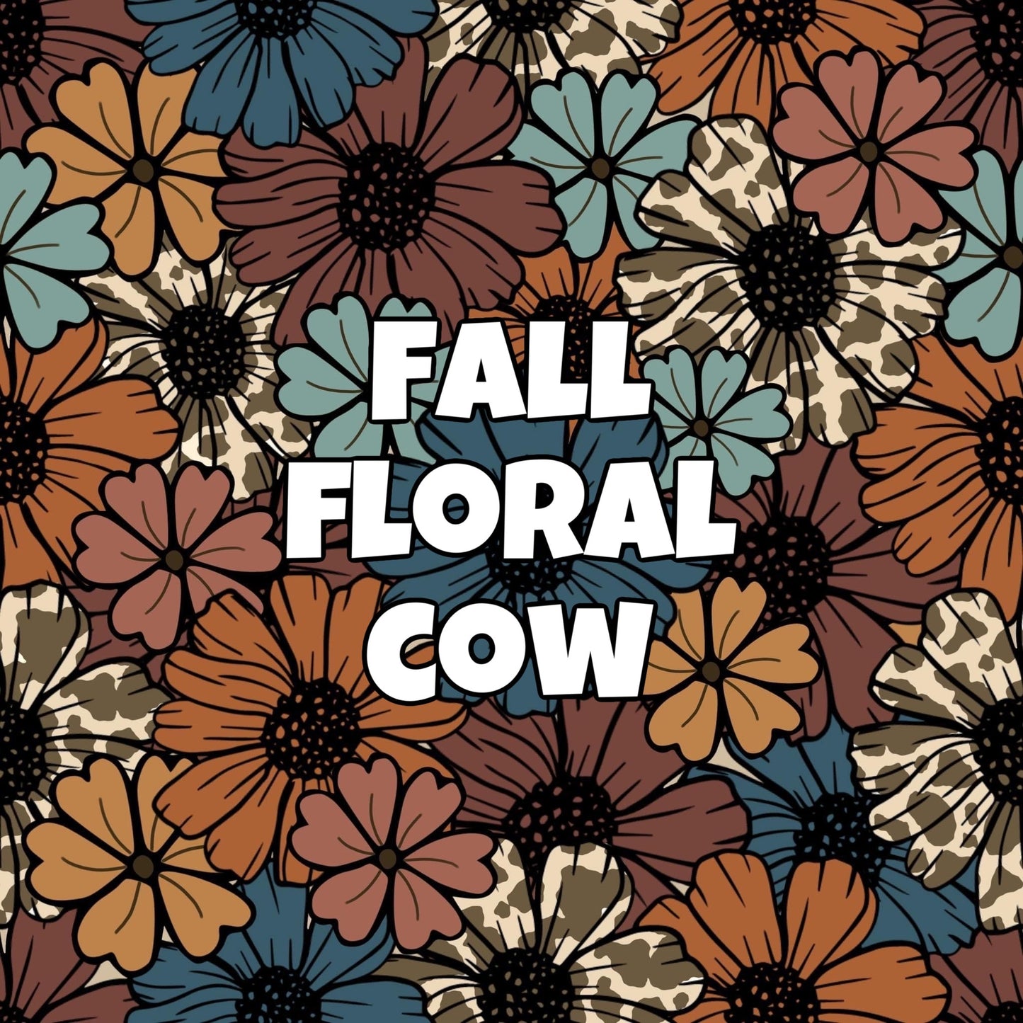 FALL FLORAL COW