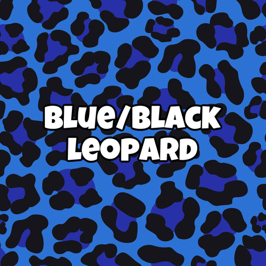BLUE/BLACK LEOPARD