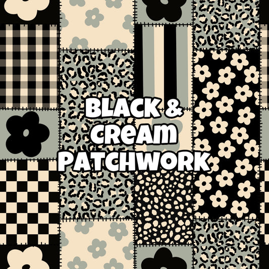 BLACK & CREAM PATCHWORK