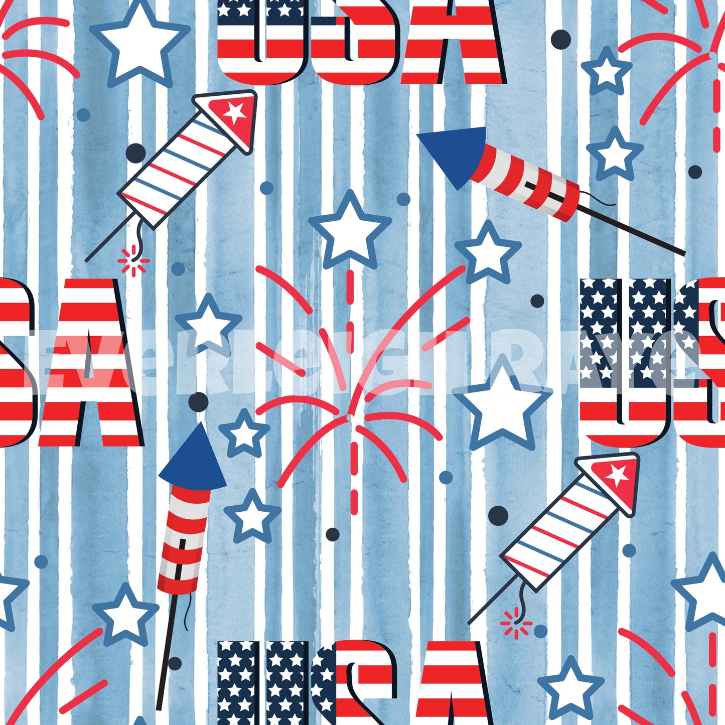 Lt Blue plaid USA