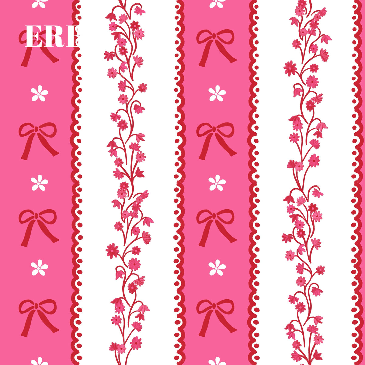 Valentine lace stripe