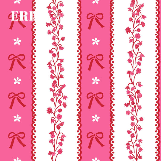 Valentine lace stripe
