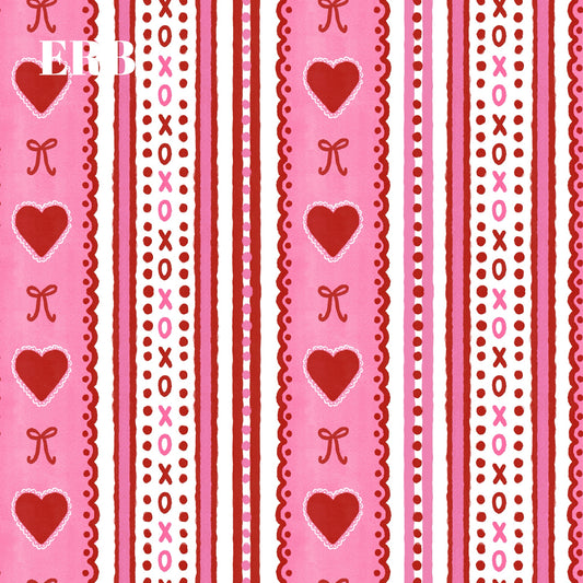 Preppy Valentine Stripe