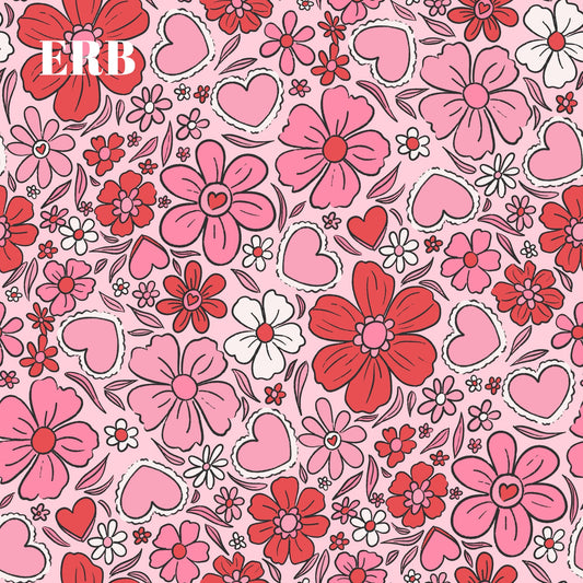 Pink Valentine floral