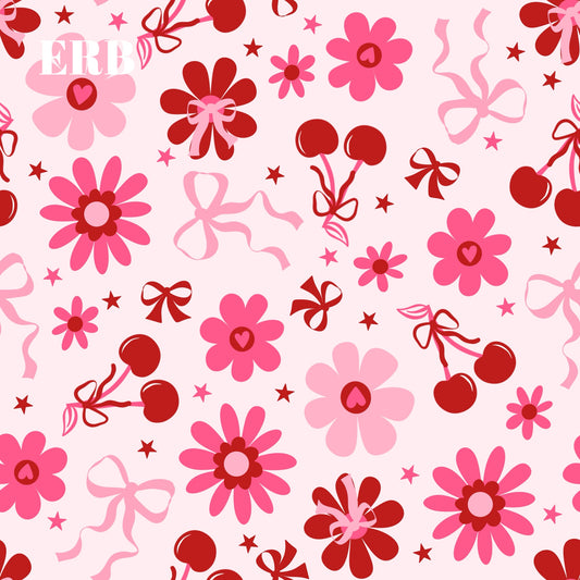 Valentine floral cherries