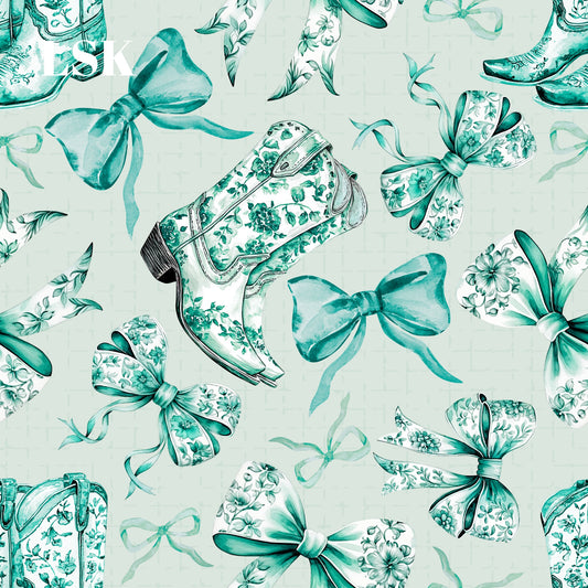 Western Floral Bows-3