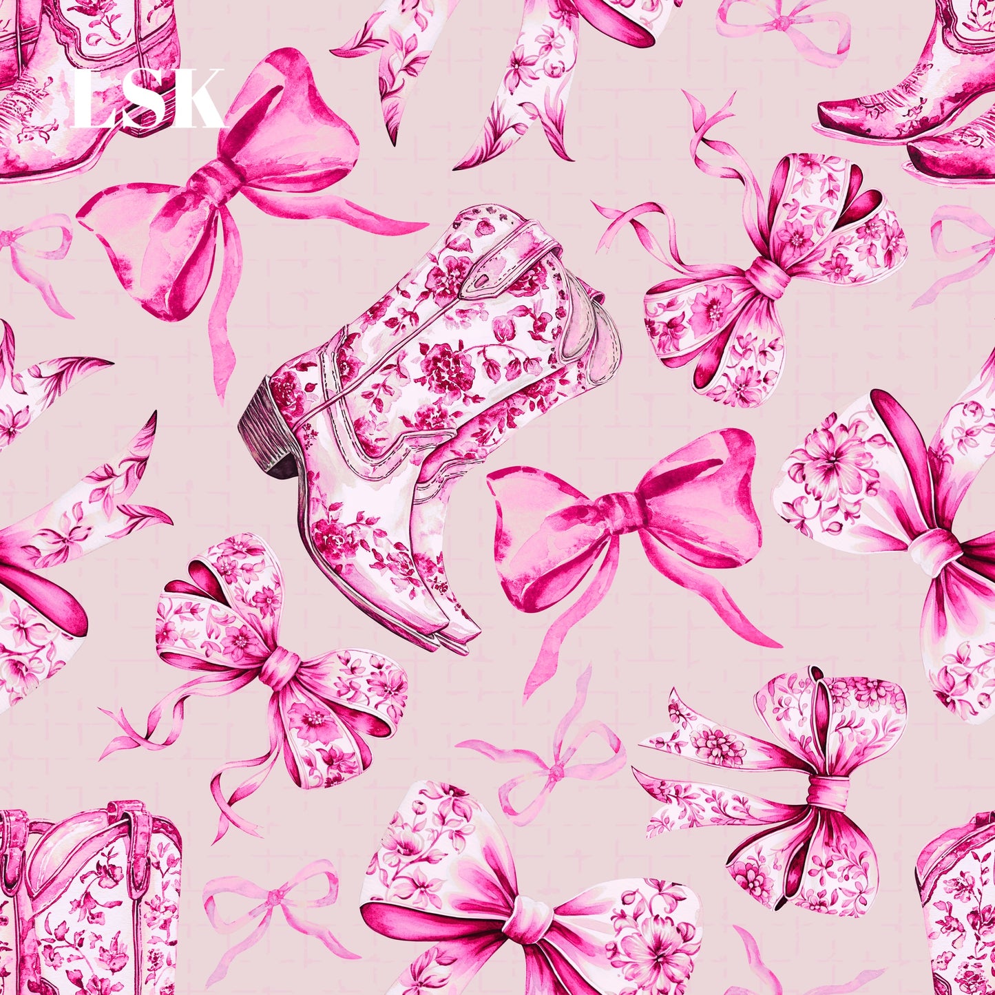 Western Floral Bows-2