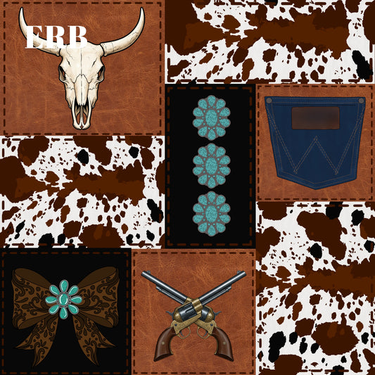 Western Cow patchwork