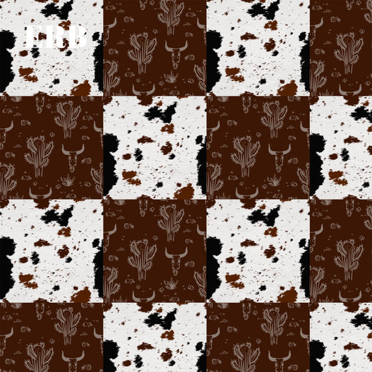 Western cow patchwork